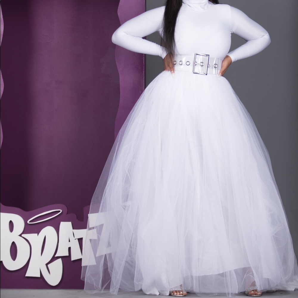 White Tulle Robe